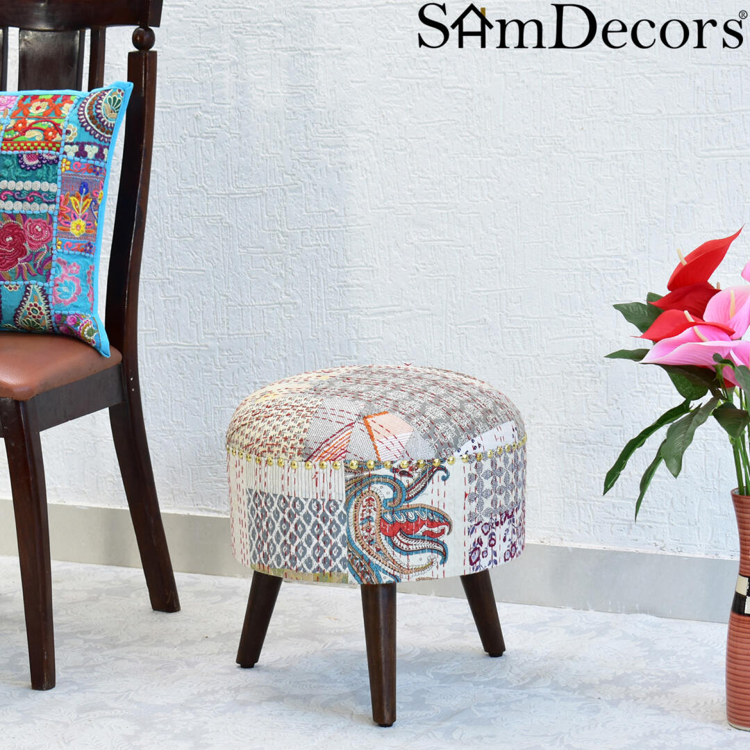 Dan Round Pouffe Ottoman